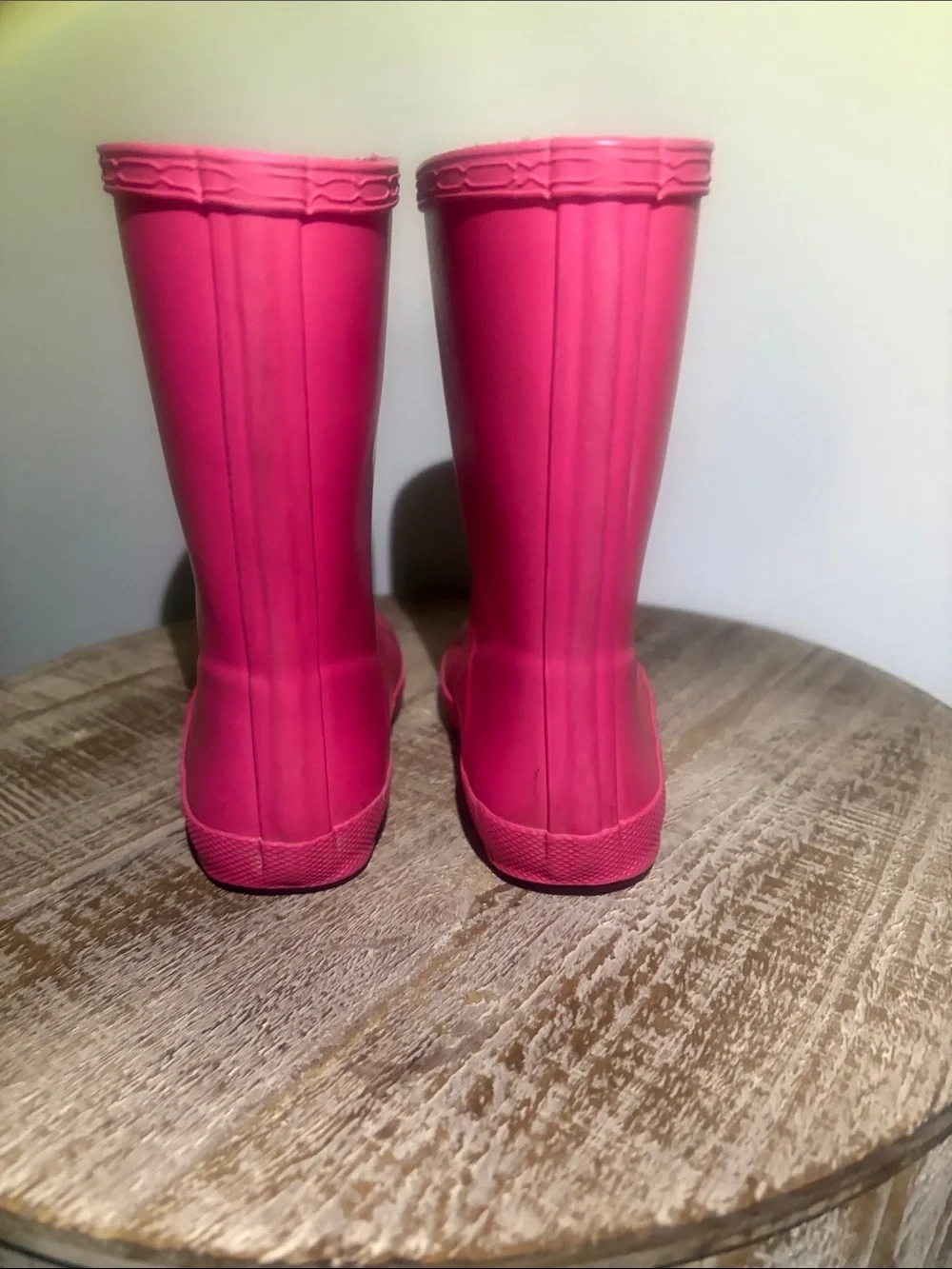 Hunter Kids Hot Pink Rain Boots Sz 8